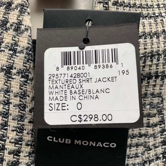 Brand New Club Monaco Blazer - size 0 - Picture 2 of 4